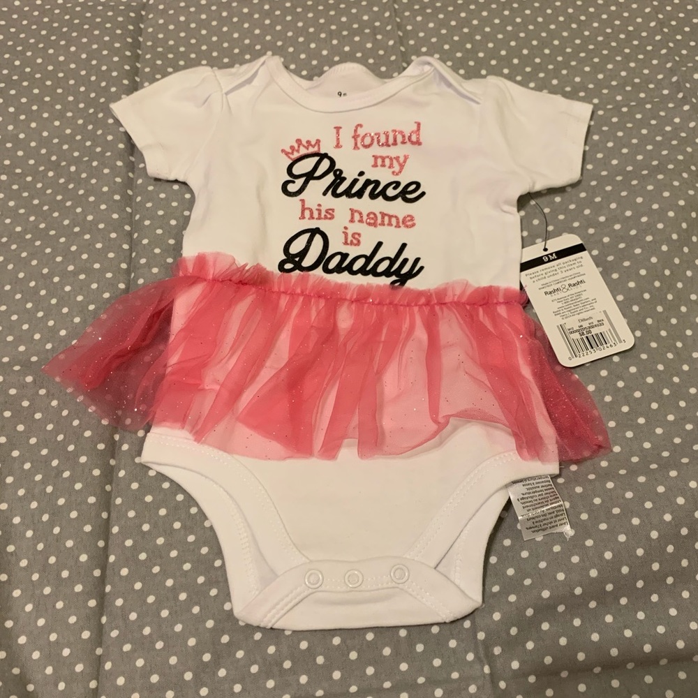 NWT Baby girl 9 month onesie with skirt
